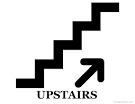 upstairs